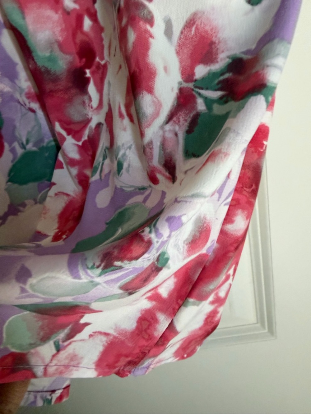 Savanna Jane Lavender and Pink Floral Lace Top L floral embroidered summer boho - Picture 8 of 10